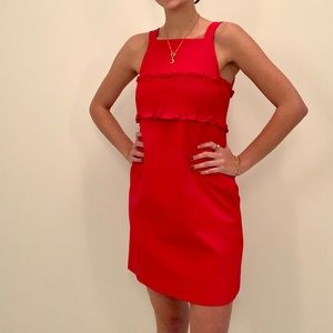 Red Tibi Holiday Dress